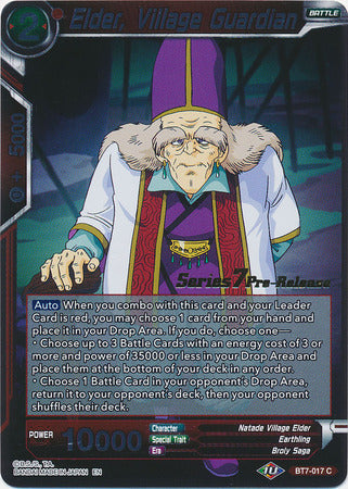 Elder, Village Guardian (BT7-017_PR) [Assault of the Saiyans Prerelease Promos] | Dragon's Lair Comics and Fantasy Houston TX