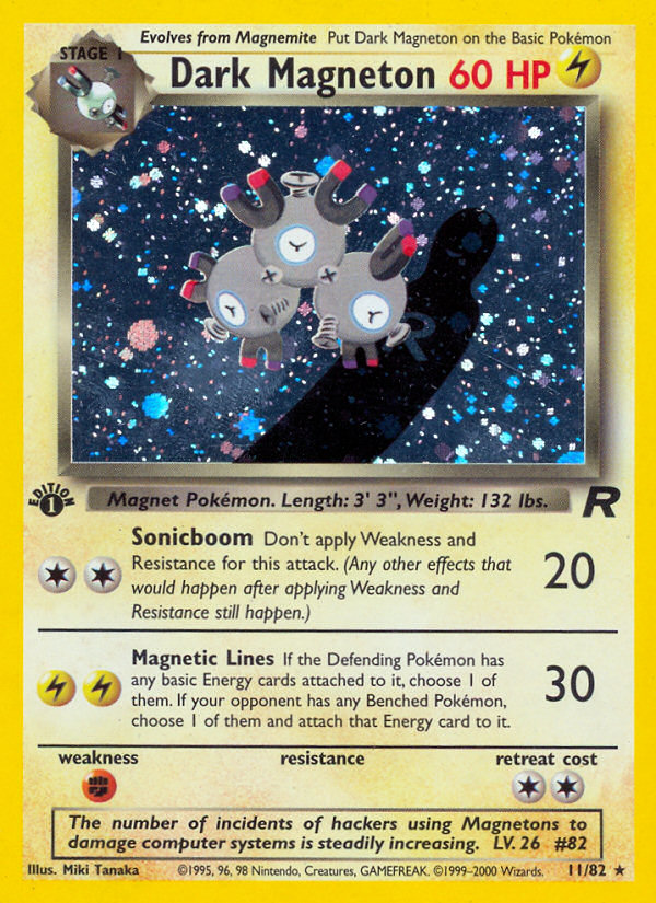 Dark Magneton (11/82) [Team Rocket 1st Edition] | Dragon's Lair Comics and Fantasy Houston TX