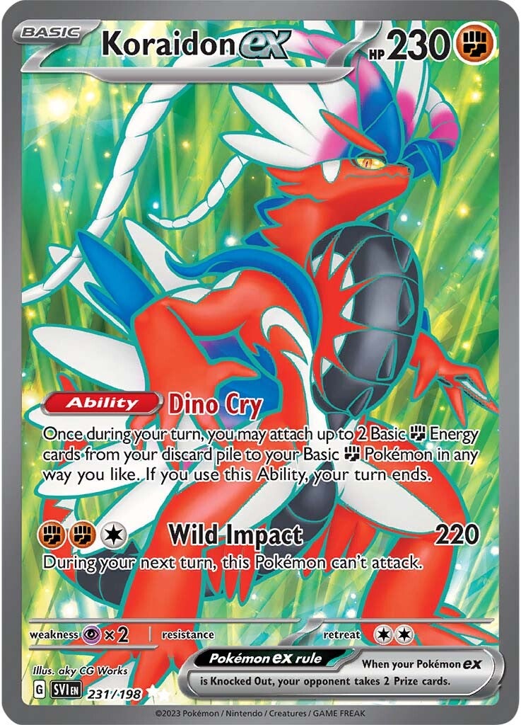 Koraidon ex (231/198) [Scarlet & Violet: Base Set] | Dragon's Lair Comics and Fantasy Houston TX