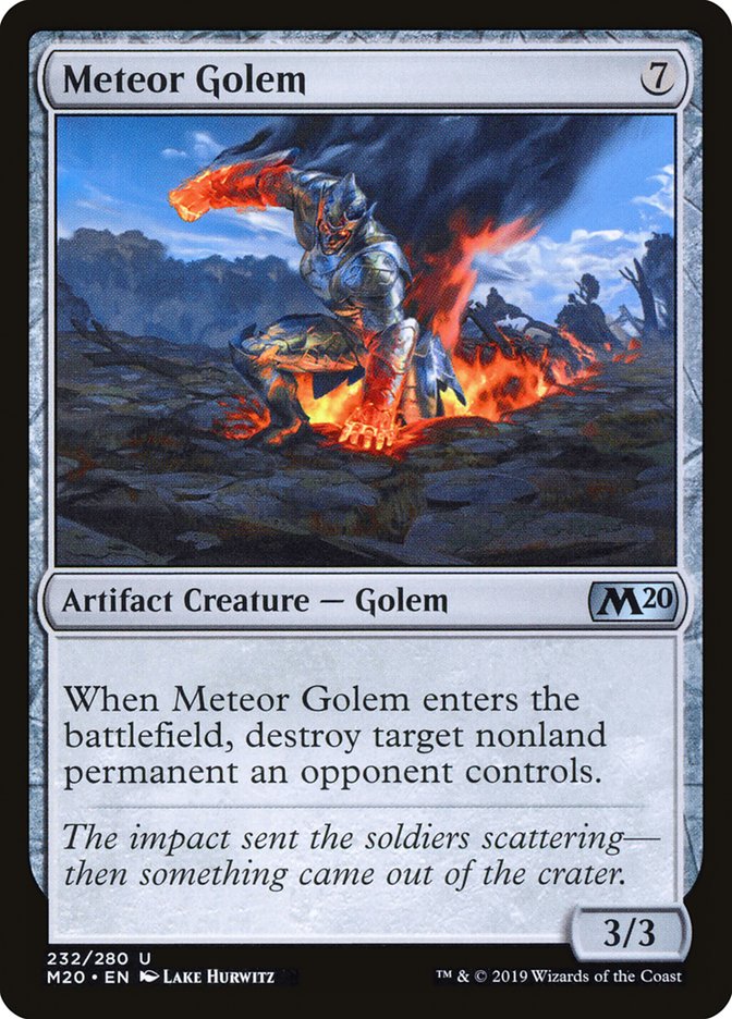 Meteor Golem [Core Set 2020] | Dragon's Lair Comics and Fantasy Houston TX