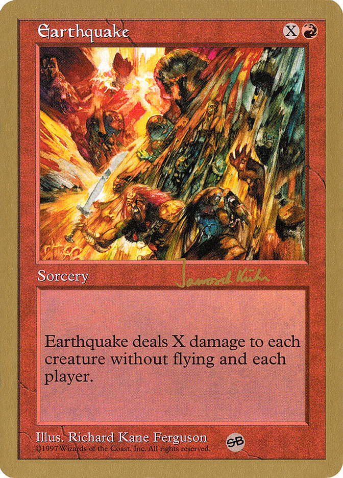 Earthquake (Janosch Kuhn) (SB) [World Championship Decks 1997] | Dragon's Lair Comics and Fantasy Houston TX