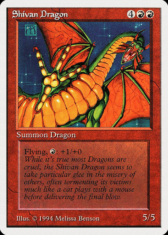 Shivan Dragon [Summer Magic / Edgar] | Dragon's Lair Comics and Fantasy Houston TX