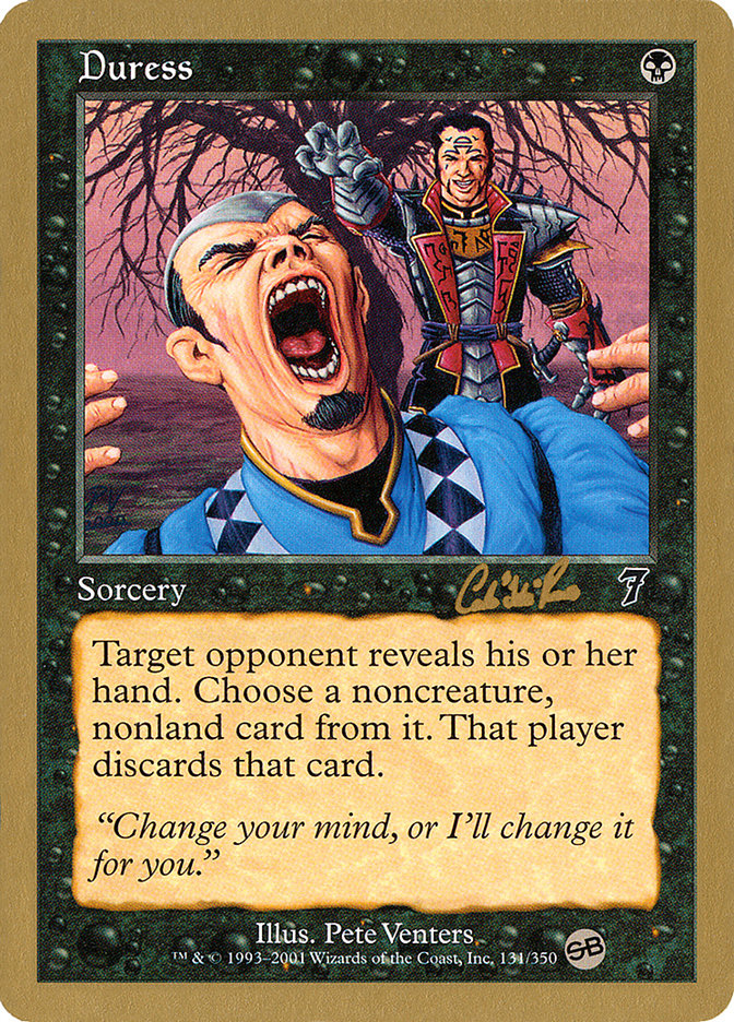 Duress (Carlos Romao) (SB) [World Championship Decks 2002] | Dragon's Lair Comics and Fantasy Houston TX