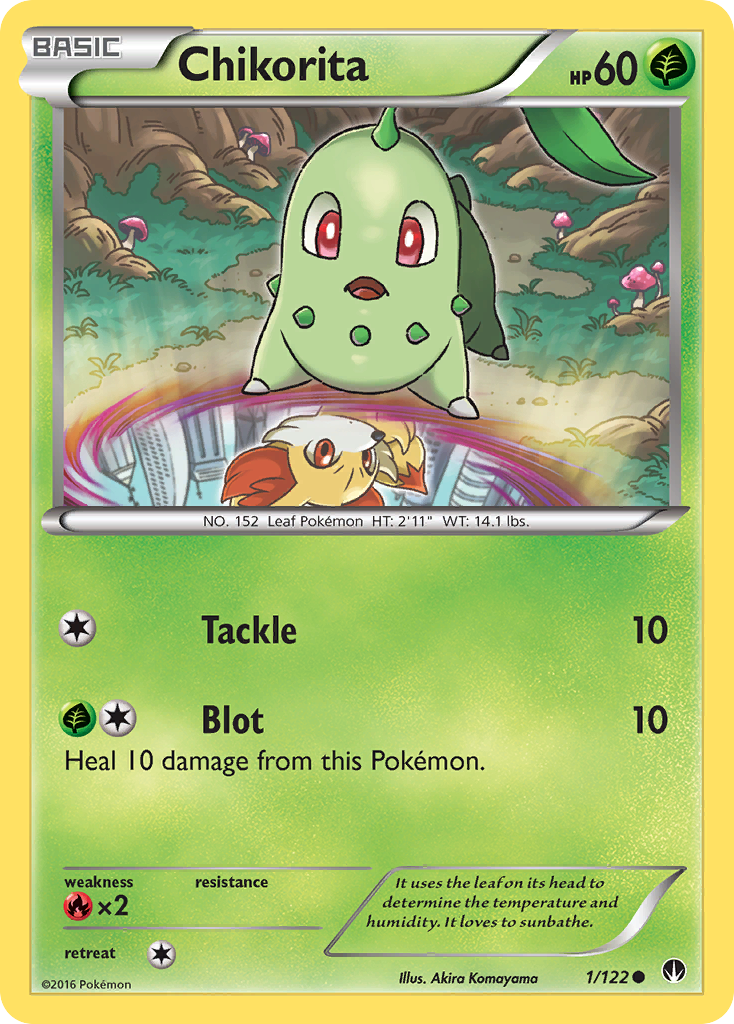 Chikorita (1/122) [XY: BREAKpoint] | Dragon's Lair Comics and Fantasy Houston TX