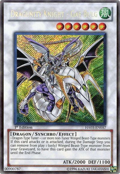 Dragunity Knight - Gae Bulg [HA03-EN057] Secret Rare | Dragon's Lair Comics and Fantasy Houston TX