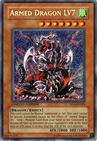 Armed Dragon Lv7 [SD1-ENDE1] Secret Rare | Dragon's Lair Comics and Fantasy Houston TX