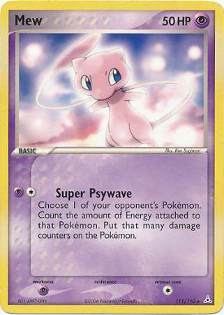 Mew (111/110) (Non Holo DVD Promo) [EX: Holon Phantoms] | Dragon's Lair Comics and Fantasy Houston TX