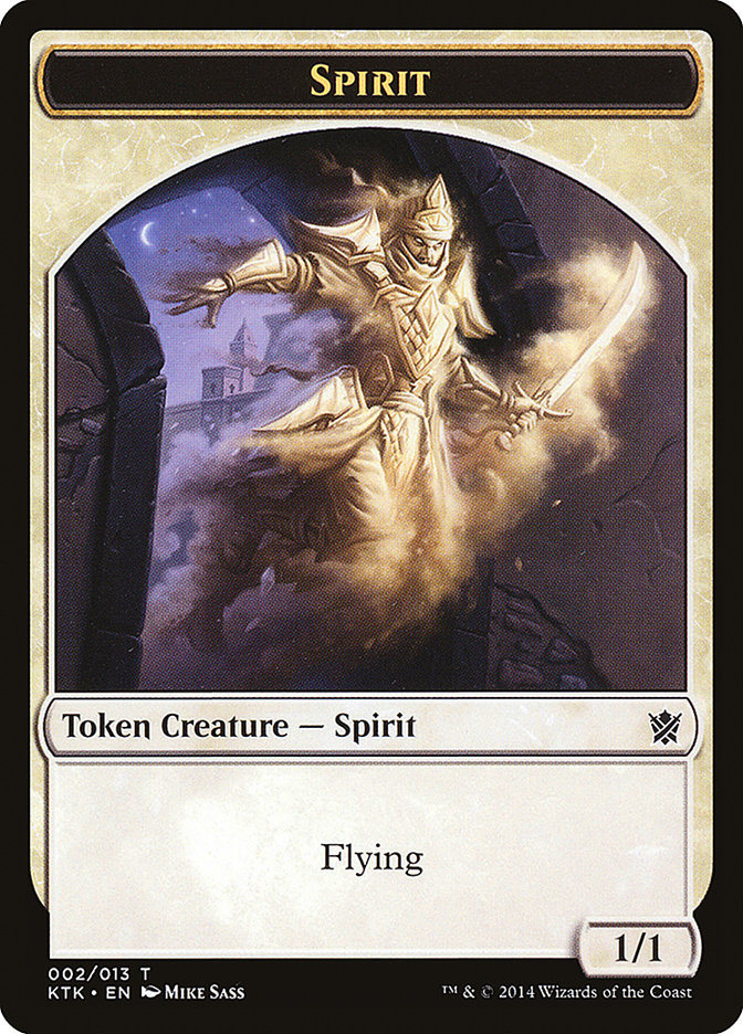 Spirit Token [Khans of Tarkir Tokens] | Dragon's Lair Comics and Fantasy Houston TX