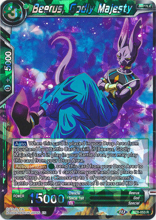 Beerus, Godly Majesty (BT8-053) [Malicious Machinations] | Dragon's Lair Comics and Fantasy Houston TX