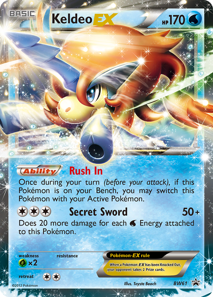 Keldeo EX (BW61) [Black & White: Black Star Promos] | Dragon's Lair Comics and Fantasy Houston TX