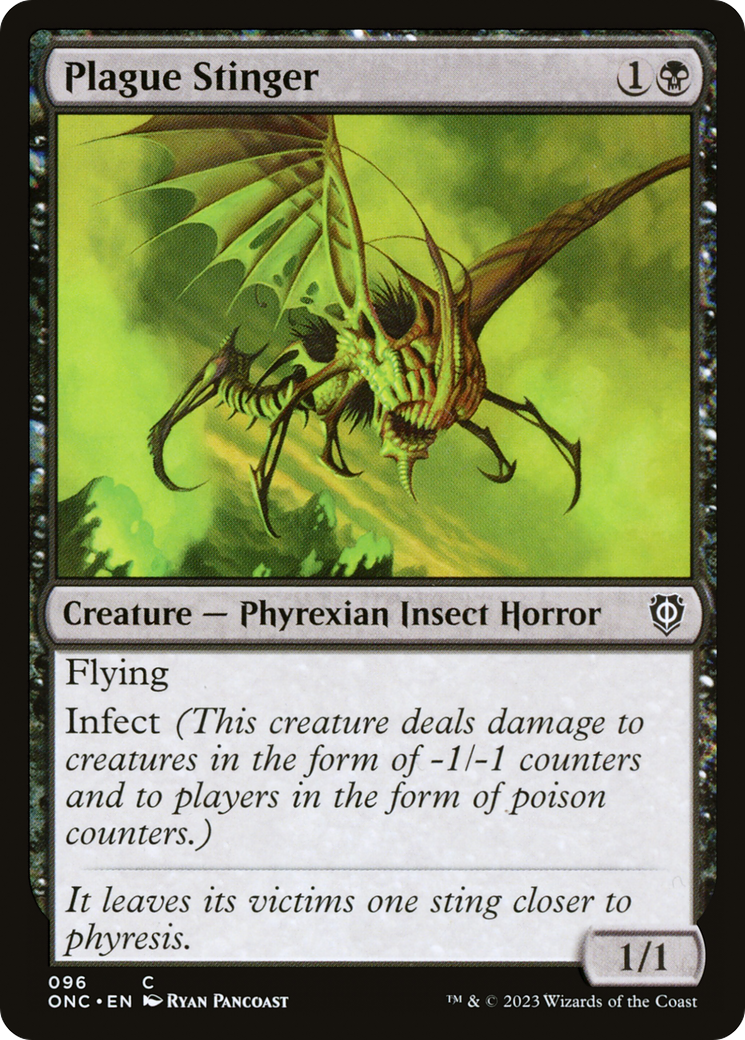 Plague Stinger [Phyrexia: All Will Be One Commander] | Dragon's Lair Comics and Fantasy Houston TX