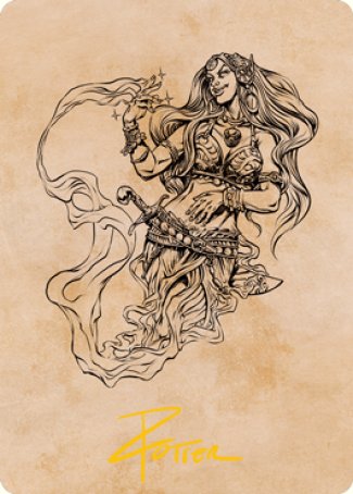 Djinni Windseer (Showcase) Art Card (Gold-Stamped Signature) [Dungeons & Dragons: Adventures in the Forgotten Realms Art Series] | Dragon's Lair Comics and Fantasy Houston TX