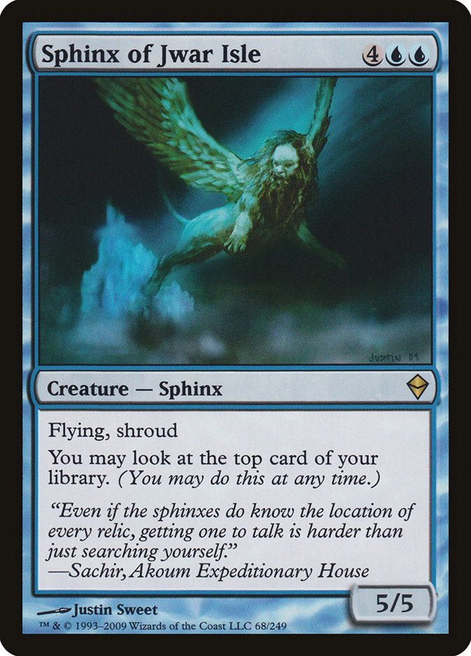 Sphinx of Jwar Isle [Zendikar] | Dragon's Lair Comics and Fantasy Houston TX