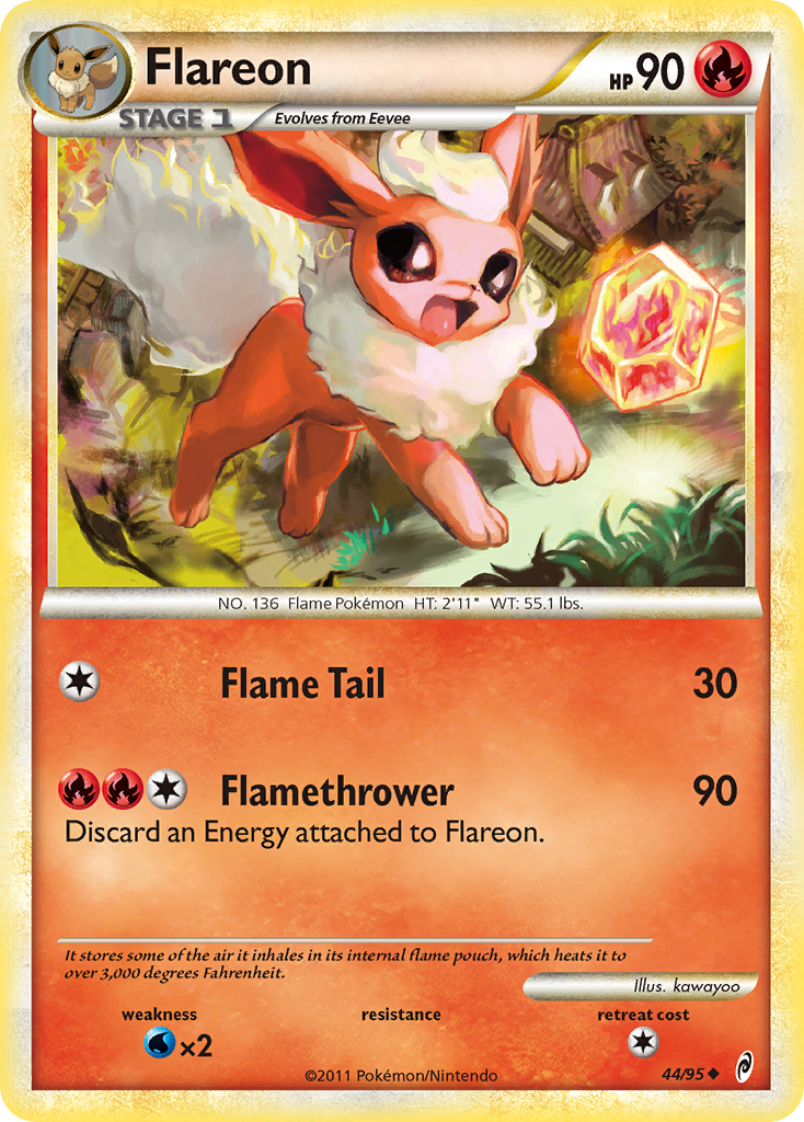 Flareon (44/95) [HeartGold & SoulSilver: Call of Legends] | Dragon's Lair Comics and Fantasy Houston TX