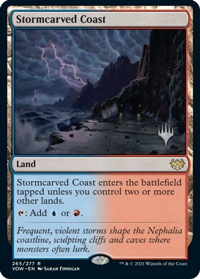 Stormcarved Coast (Promo Pack) [Innistrad: Crimson Vow Promos] | Dragon's Lair Comics and Fantasy Houston TX