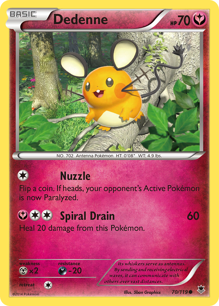 Dedenne (70/119) [XY: Phantom Forces] | Dragon's Lair Comics and Fantasy Houston TX