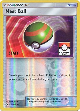 Nest Ball (123/149) (League Promo Staff) [Sun & Moon: Base Set] | Dragon's Lair Comics and Fantasy Houston TX