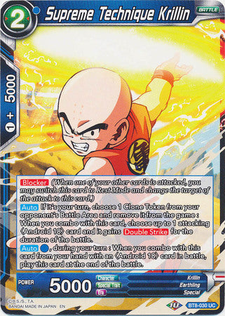 Supreme Technique Krillin (BT8-030) [Malicious Machinations] | Dragon's Lair Comics and Fantasy Houston TX