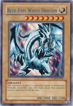 Blue-Eyes White Dragon (Silver) [DL09-EN001] Rare | Dragon's Lair Comics and Fantasy Houston TX