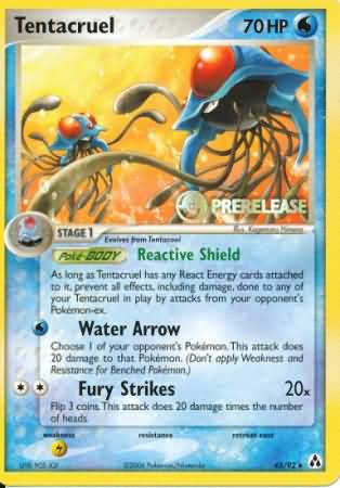 Tentacruel (45/92) (Prerelease Promo) [Nintendo: Black Star Promos] | Dragon's Lair Comics and Fantasy Houston TX