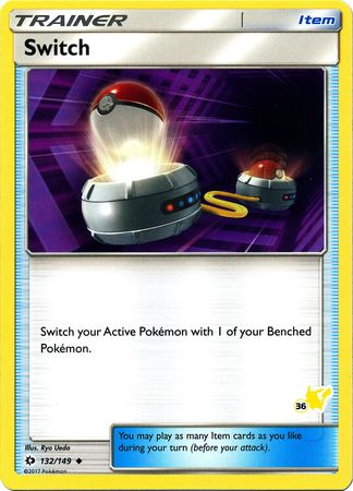 Switch (132/149) (Pikachu Stamp #36) [Battle Academy 2020] | Dragon's Lair Comics and Fantasy Houston TX