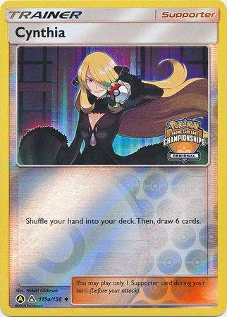 Cynthia (119a/156) (Regional Championship Promo) [Sun & Moon: Ultra Prism] | Dragon's Lair Comics and Fantasy Houston TX