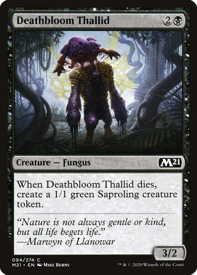 Deathbloom Thallid [Core Set 2021] | Dragon's Lair Comics and Fantasy Houston TX