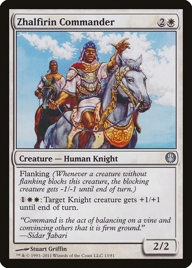 Zhalfirin Commander [Duel Decks: Knights vs. Dragons] | Dragon's Lair Comics and Fantasy Houston TX