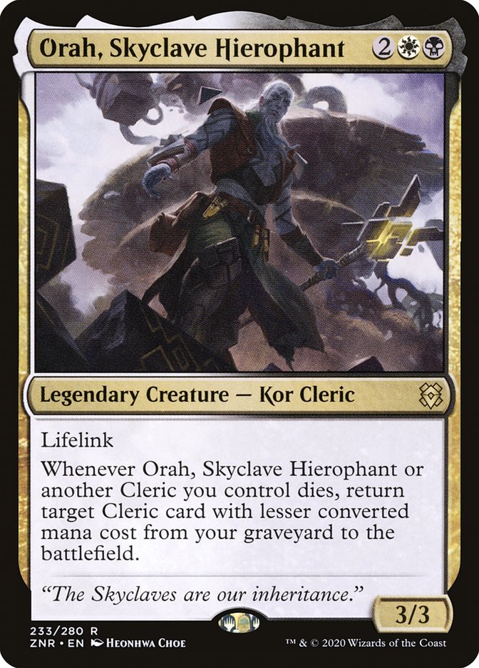 Orah, Skyclave Hierophant [Zendikar Rising] | Dragon's Lair Comics and Fantasy Houston TX