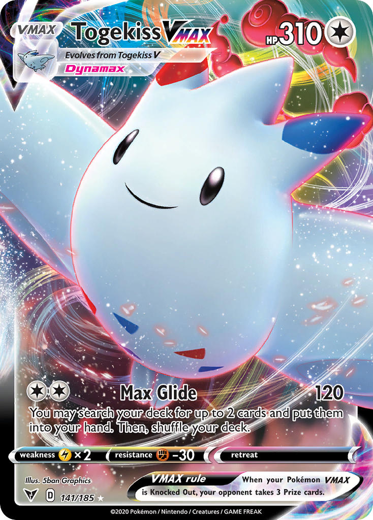 Togekiss VMAX (141/185) [Sword & Shield: Vivid Voltage] | Dragon's Lair Comics and Fantasy Houston TX