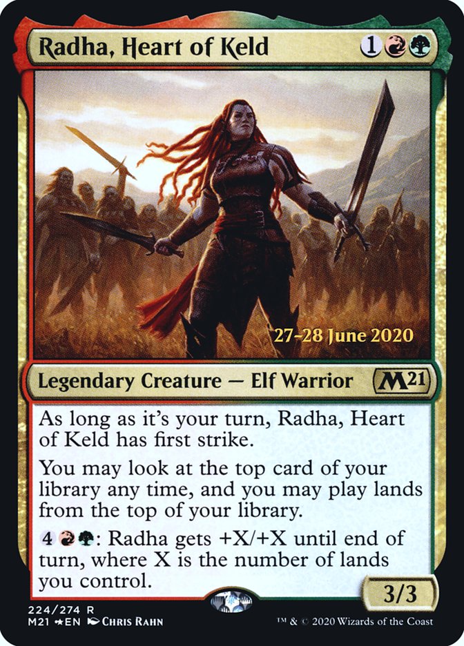 Radha, Heart of Keld [Core Set 2021 Prerelease Promos] | Dragon's Lair Comics and Fantasy Houston TX