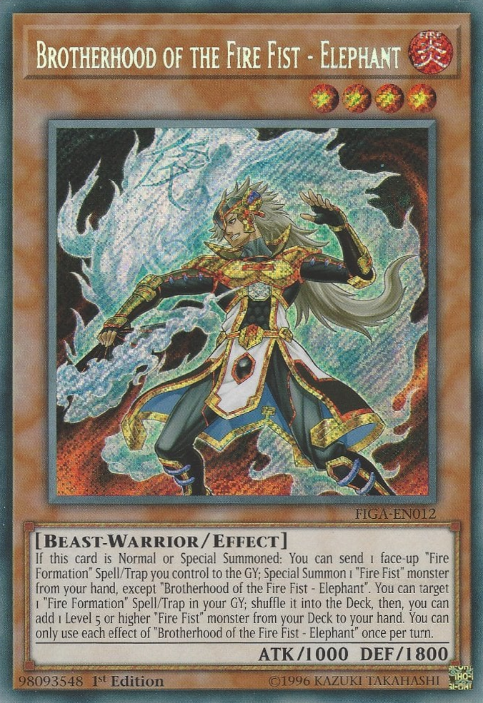 Brotherhood of the Fire Fist - Elephant [FIGA-EN012] Secret Rare | Dragon's Lair Comics and Fantasy Houston TX