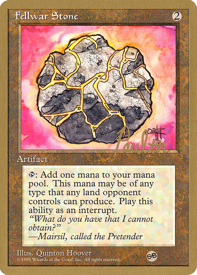 Fellwar Stone (Preston Poulter) (SB) [Pro Tour Collector Set] | Dragon's Lair Comics and Fantasy Houston TX