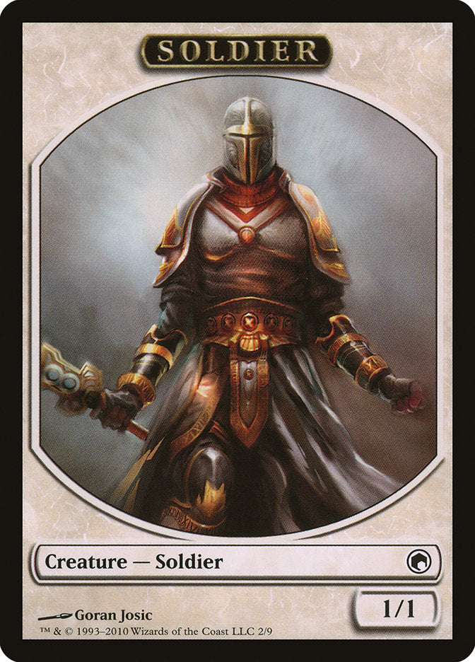 Soldier Token [Scars of Mirrodin Tokens] | Dragon's Lair Comics and Fantasy Houston TX