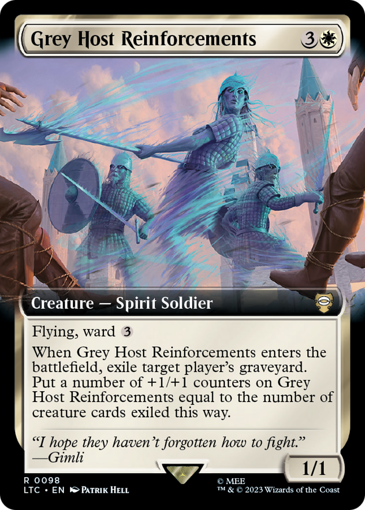 Grey Host Reinforcements (Extended Art) [The Lord of the Rings: Tales of Middle-Earth Commander] | Dragon's Lair Comics and Fantasy Houston TX