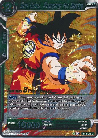 Son Goku, Prepping for Battle (BT8-046_PR) [Malicious Machinations Prerelease Promos] | Dragon's Lair Comics and Fantasy Houston TX