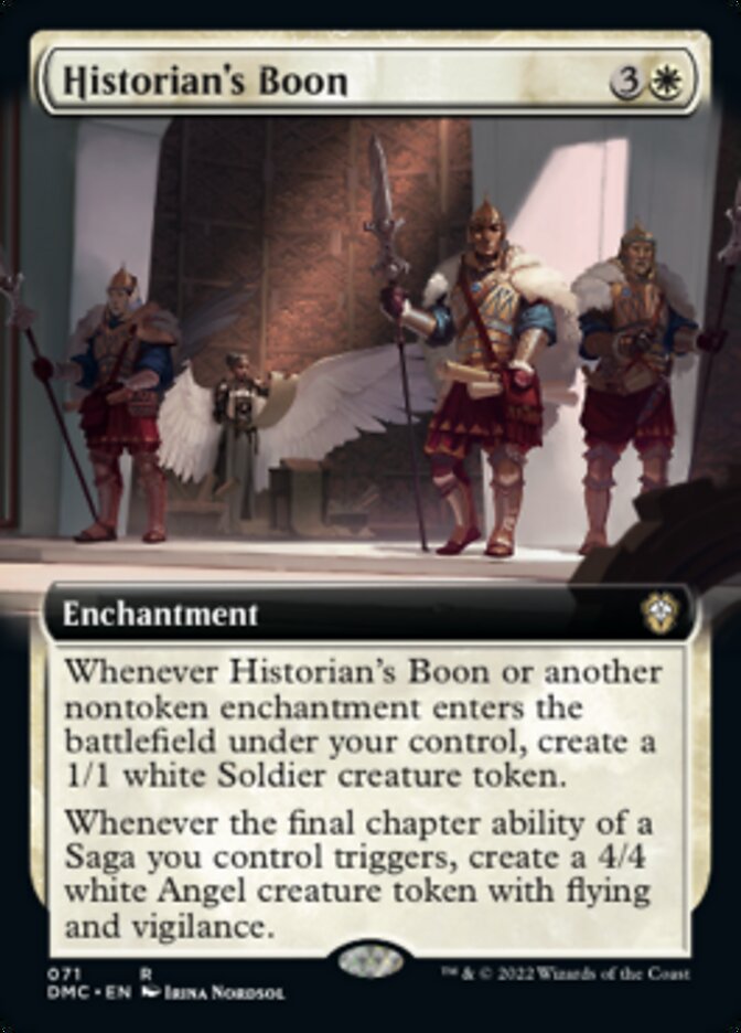 Historian's Boon (Extended Art) [Dominaria United Commander] | Dragon's Lair Comics and Fantasy Houston TX