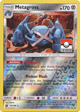 Metagross (95/168) (League Promo) [Sun & Moon: Celestial Storm] | Dragon's Lair Comics and Fantasy Houston TX