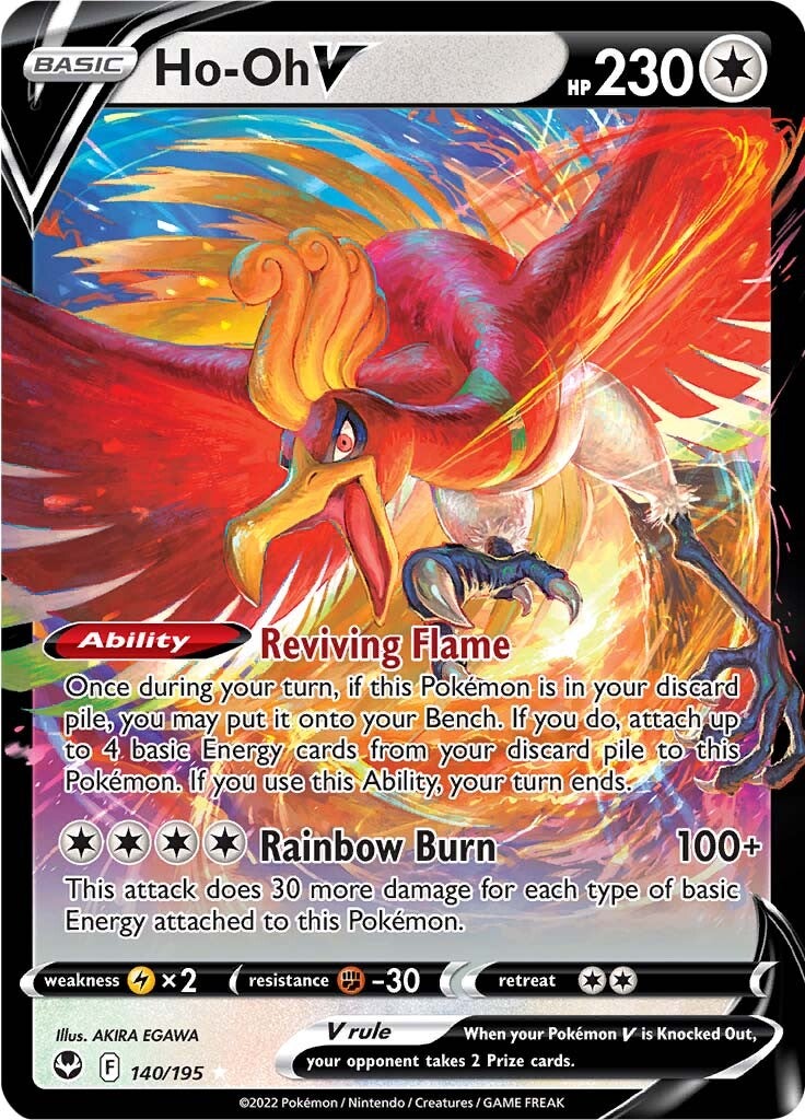 Ho-oh V (140/195) [Sword & Shield: Silver Tempest] | Dragon's Lair Comics and Fantasy Houston TX