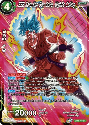 SSB Kaio-Ken Son Goku, Might's Calling (BT16-050) [Realm of the Gods] | Dragon's Lair Comics and Fantasy Houston TX