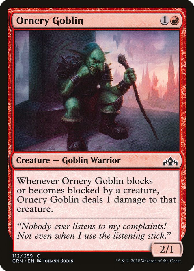 Ornery Goblin [Guilds of Ravnica] | Dragon's Lair Comics and Fantasy Houston TX