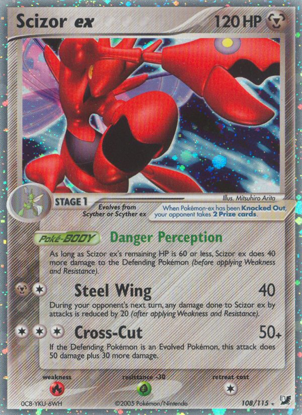 Scizor ex (108/115) [EX: Unseen Forces] | Dragon's Lair Comics and Fantasy Houston TX