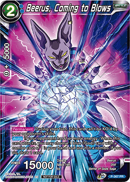 Beerus, Coming to Blows (Unison Warrior Series Boost Tournament Pack Vol. 7) (P-367) [Tournament Promotion Cards] | Dragon's Lair Comics and Fantasy Houston TX