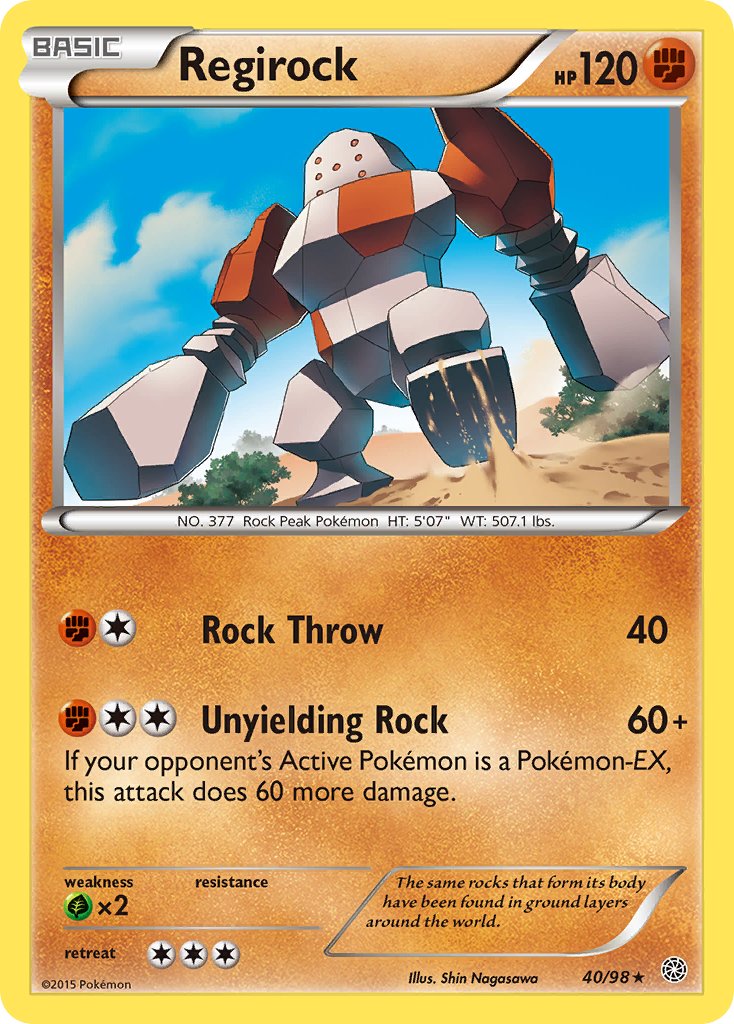 Regirock (40/98) (Theme Deck Exclusive) [XY: Ancient Origins] | Dragon's Lair Comics and Fantasy Houston TX