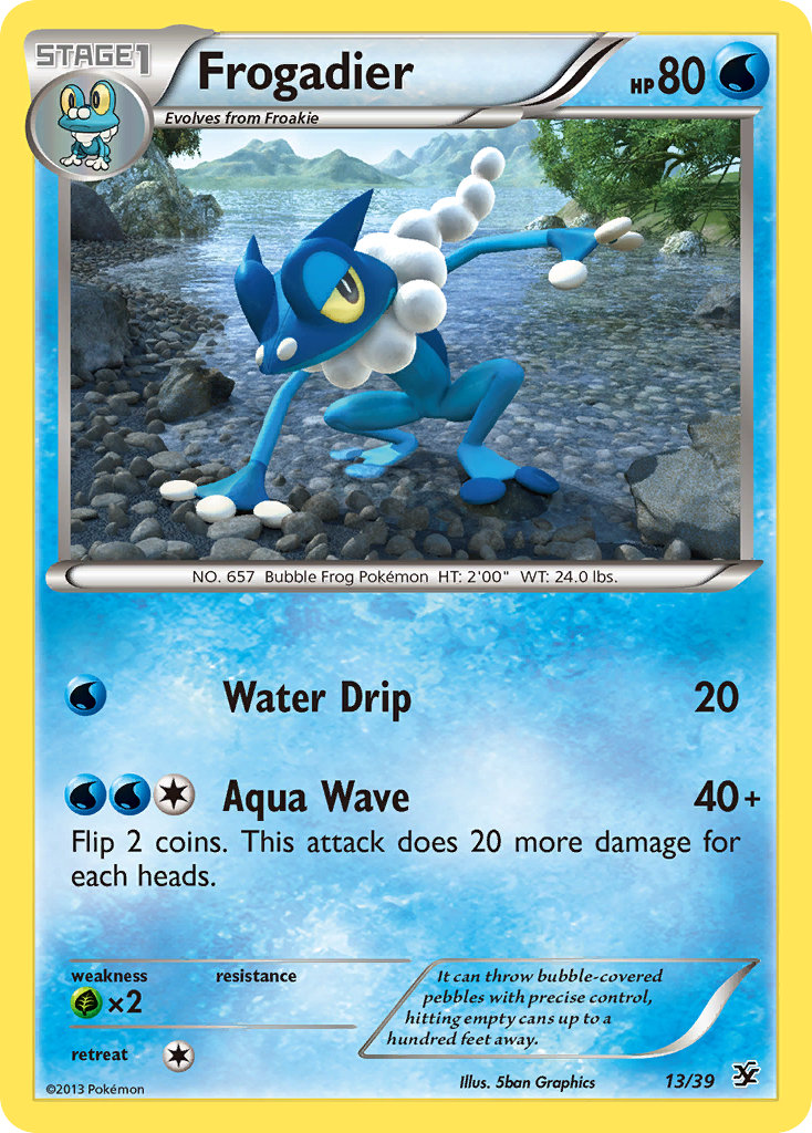 Frogadier (13/39) [XY: Kalos Starter Set] | Dragon's Lair Comics and Fantasy Houston TX