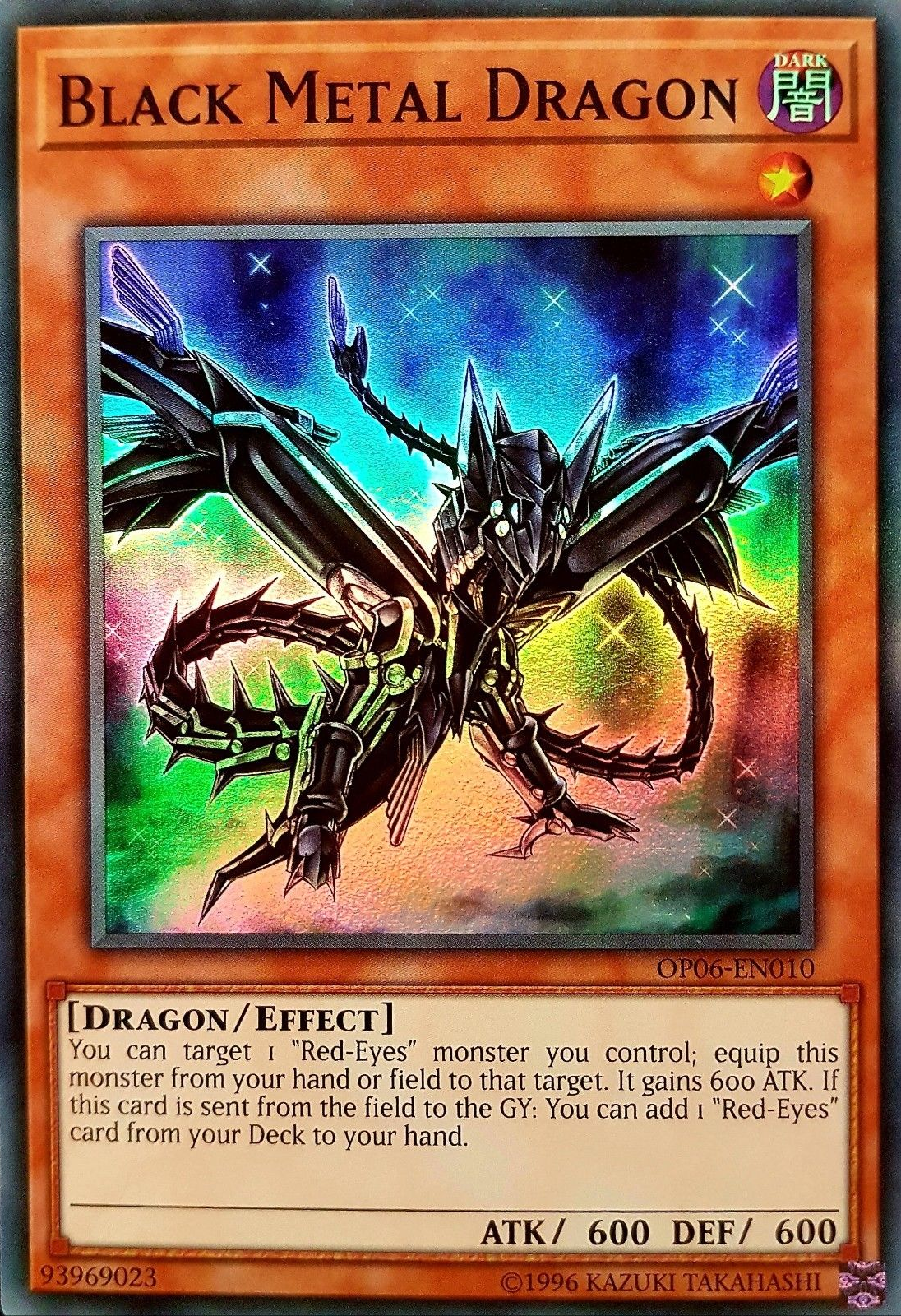 Black Metal Dragon [OP06-EN010] Super Rare | Dragon's Lair Comics and Fantasy Houston TX