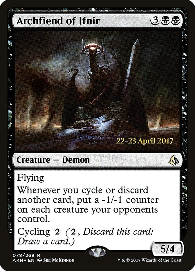 Archfiend of Ifnir [Amonkhet Prerelease Promos] | Dragon's Lair Comics and Fantasy Houston TX