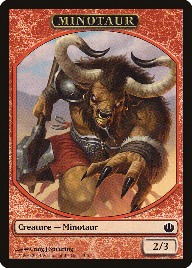 Minotaur Token [Journey into Nyx Tokens] | Dragon's Lair Comics and Fantasy Houston TX