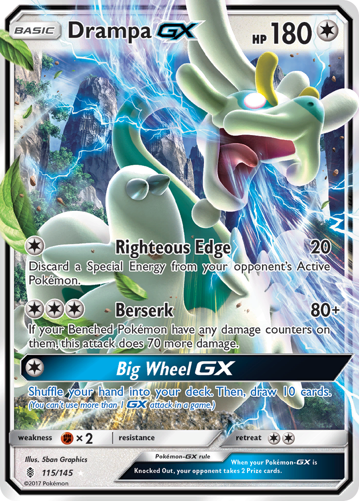 Drampa GX (115/145) [Sun & Moon: Guardians Rising] | Dragon's Lair Comics and Fantasy Houston TX