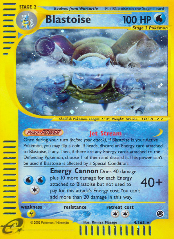 Blastoise (4/165) [Expedition: Base Set] | Dragon's Lair Comics and Fantasy Houston TX